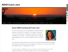 Tablet Screenshot of adhdcoachjane.com